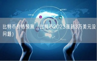 比特币价格预测(比特币2023涨到3万美元没问题)