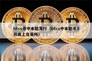 btcs币中本聪发行(btcs中本聪币3月底上交易所)
