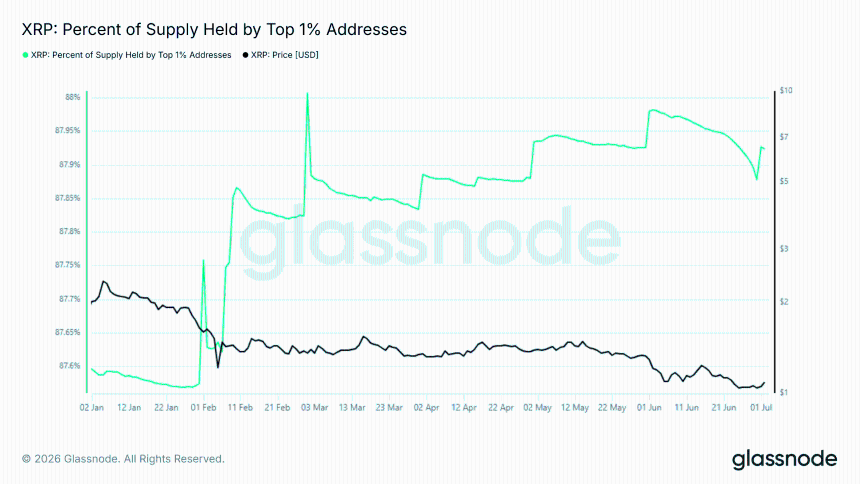 XRP Top 1% Supply