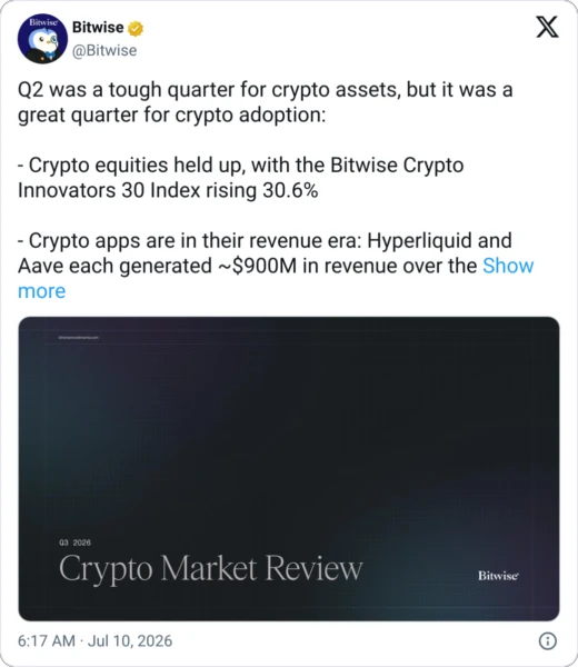 DeFi Sector Shows Resilience Amid Market Downturn, Bitwise Suggests 'Quiet Re-rating'